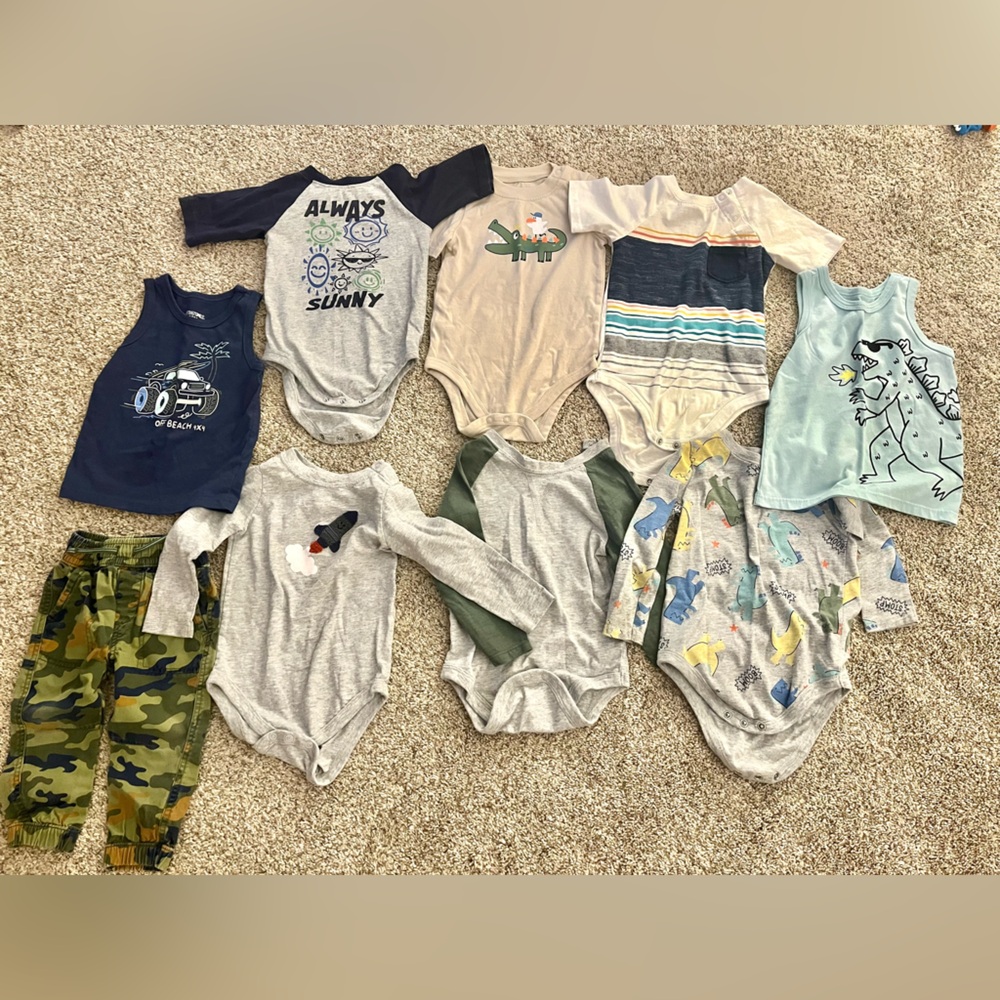 Assorted Baby Onesies and Pants Set